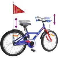 vidaXL Vélo enfant 20 pouces pour 6-11 ans bleu foncé