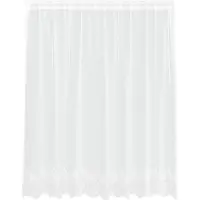 vidaXL Rideau en Dentelle Floral Blanc 140 x 200 cm Polyester
