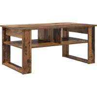 vidaXL Table basse en bois recyclé, 96 x 54 x 44 cm, matériau de bois