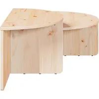 vidaXL Table basse 2 Pcs Naturelle 79 X 39.5 X 40 Cm Lumarko