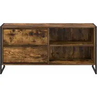 vidaXL : Meubles TV de 100 x 36 x 49,5 cm, en panneaux de particules imitation bois anthracite