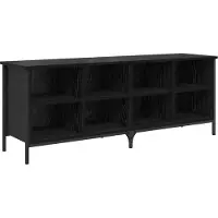 vidaXL Cabinet à chaussures avec étagère Chêne noir 131 x 35 x 50 cm