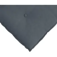 vidaXL Coussin de dossier gris foncé 180 x 50 cm Tissu velours côtelé