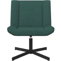 vidaXL Chaise pivotante vert foncé 63 x 75 x 76 cm Tissu