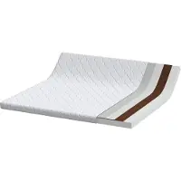 vidaXL Matelas blanc 180 x 200 cm Tissu jacquard