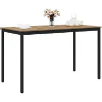 vidaXL Table haute en aggloméré, rectangulaire