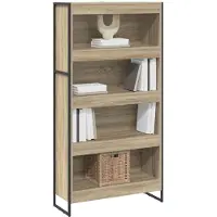 vidaXL Bibliothèque 2 Pcs Sonoma 80 X 30 X 155 Cm Bois D'ingénierie