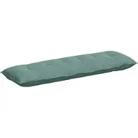 vidaXL Coussin dorsal vert mer 160 x 50 cm Tissu velours côtelé
