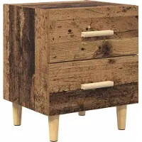 vidaXL Armoire de lit Bois ancien 40 x 35 x 47.5 cm Bois d'ingénierie