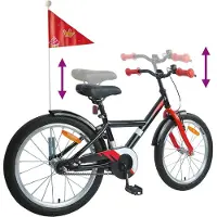 vidaXL Vélo enfant 20 pouces pour 6-11 ans noir