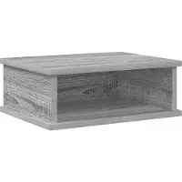 vidaXL Table de chevet Gris Sonoma 40 x 31 x 15 cm Bois d'ingénierie