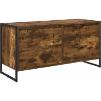 vidaXL : Meubles TV de 100 x 36 x 49,5 cm, en panneaux de particules imitation bois anthracite