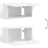 vidaXL Ensemble de meubles TV , 4 pièces, blanc brillant, aggloméré