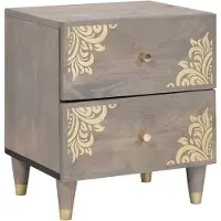 vidaXL Cabinet de chevet avec tiroir 2 pcs Gris 40 x 33 x 46 cm