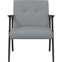 vidaXL fauteuil Gris clair 59 x 75 x 78 cm tissu