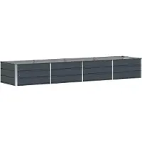 vidaXL Jardinière Anthracite 320 X 80 X 45 Cm Acier