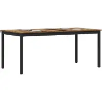 vidaXL Table de salle à manger, 180 x 90 x 75 cm, bois composite, rectangulaire