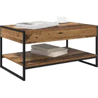 vidaXL Table basse en vieux bois 80 x 50 x 40 cm Bois composite