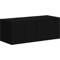 vidaXL Ensemble de meubles TV mural 4 pcs Noir Bois composite
