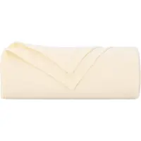 vidaXL Jeté Crème 210 x 140 cm Toison