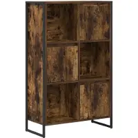 vidaXL Bibliothèque Chêne Fumé 68 x 30 x 108.5 cm Bois d'ingénierie