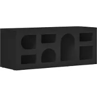vidaXL Meuble TV ELST, 100 x 35 x 40 cm, noir, panneaux de particules