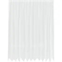 vidaXL Rideau en Dentelle avec des rideaux Blanc 245x300cm Polyester