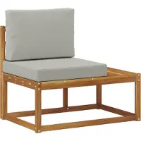 vidaXL : Ensemble de 6 assises de jardin en bois d'acacia massif et polyester