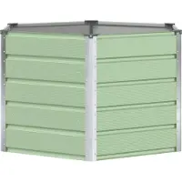 vidaXL Jardinière Vert Pastel 129 X 129 X 75 Cm Acier