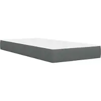 vidaXL Cadre de lit, 90 x 190 cm, gris foncé