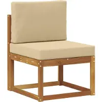 vidaXL Ensemble de canapés d'extérieur avec coussins 5 pièces Nature et Beige