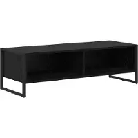 vidaXL Meuble TV 100 x 36,5 x 30,5 cm Noir aspect chêne