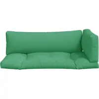 vidaXL Coussins de palette lot de 3 vert tissu