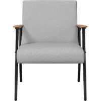 vidaXL fauteuil Gris nuage 59 x 75 x 78 cm tissu