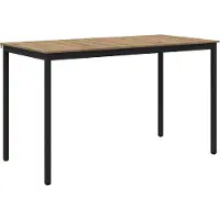 vidaXL Table haute en aggloméré, rectangulaire