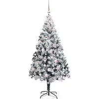 vidaXL Sapin de Noël artificiel Vert 180 cm PVC, Acier et Plastique