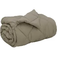 vidaXL , couette d'hiver, 155 x 200 cm, 450 g/m², gris clair