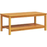 vidaXL Table d'appoint Huile naturelle 110 x 55 x 45 cm Bois massif Acacia