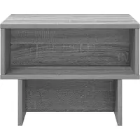 vidaXL Table basse Sonoma gris, 48 x 46 x 35 cm, en panneaux de particules