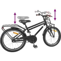 vidaXL Vélo enfant 20 pouces pour 6-11 ans noir