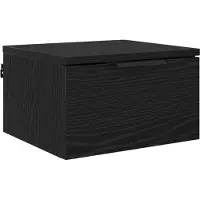 vidaXL Cabinet de chevet Chêne noir 34 x 30 x 20 cm Bois d'ingénierie