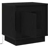 vidaXL Cabinet de chevet avec 2 pcs Noir 44 x 34,5 x 45 cm