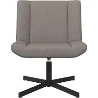 vidaXL Chaise pivotante Taupe 63 x 75 x 76 cm Tissu