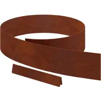 vidaXL Bordure de jardin, lot de 4, 450 x 15 cm, acier résistant aux intempéries, aspect rouille
