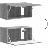 vidaXL Ensemble de meubles TV , 6 pièces, bois aggloméré gris Sonoma
