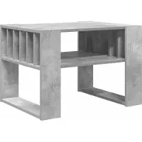 vidaXL Table basse Béton Gris 66 x 49,5 x 45 cm Bois composite