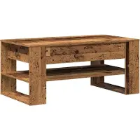 vidaXL Table basse en vieux bois 102 x 55 x 45 cm Bois composite