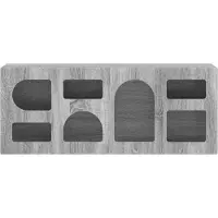 vidaXL Meuble TV ELST, 100 x 35 x 40 cm, imitation bois Sonoma gris