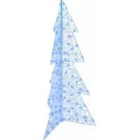vidaXL Sapin de Noël avec 160 LED Bleu 150 cm Acrylique