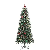 vidaXL Arbre de Noël artificiel vert 150 cm PVC, plastique et acier